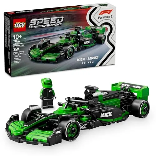 Lego Speed Champions Kick Sauber F1 Team C44 Race Car Toy Building Set For Kids, Boys Girls, Ages 10