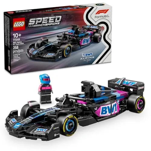 Lego Speed Champions Bwt Alpine F1 Team A524 Race Car Toy Building Set For Kids, Boys Girls, Ages 10