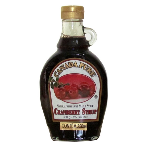 Xarope Cranberry C Maple 250ml Gourmand Canada Pure
