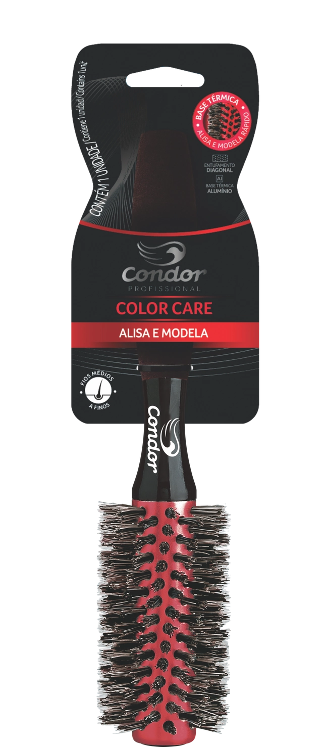 Escova Para Cabelo Condor Color Care Média
