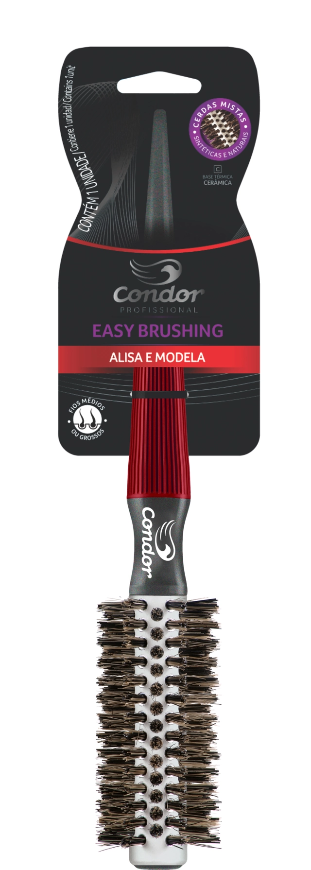 Escova De Cabelo Condor Life Ceramic