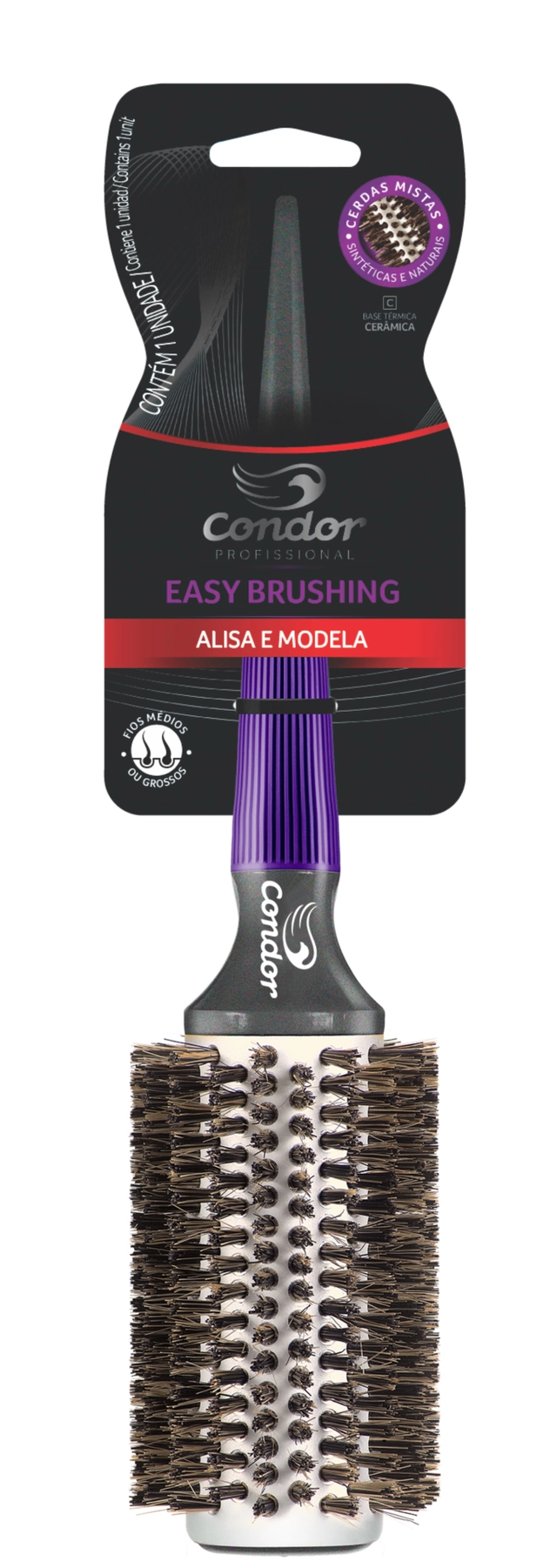 Escova De Cabelo Condor Life Ceramic