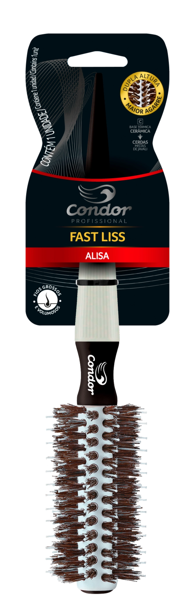 Escova Para Cabelo Condor Fast Liss Ref. 7611