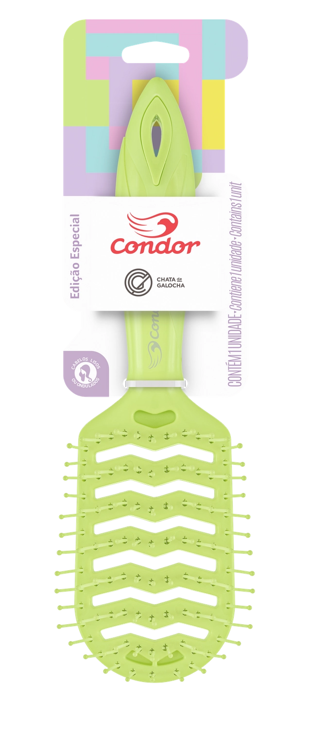 Escova Para Cabelo Banana E Açúcar Mascavo Condor Divas By Novex Superfood