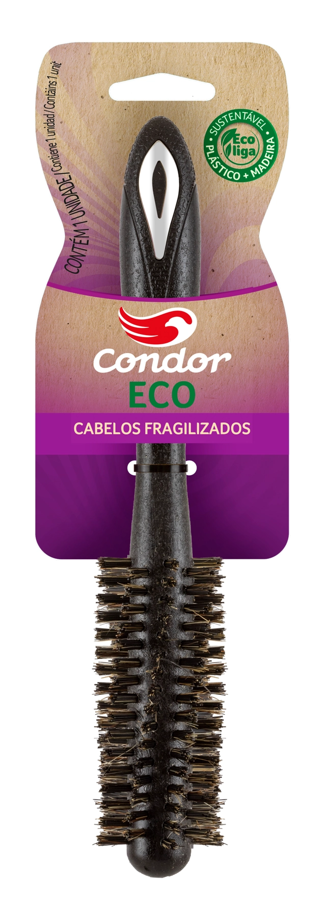 Escova Para Cabelo Fragilizado Condor Eco Ref. 6821