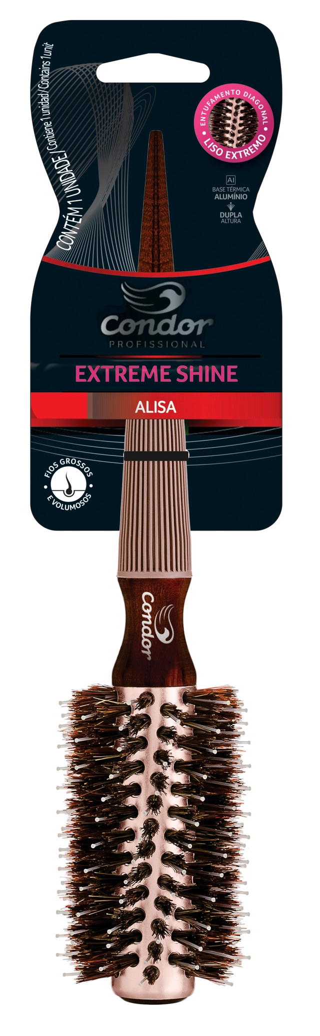 Escova Para Cabelo Condor Extreme Shine