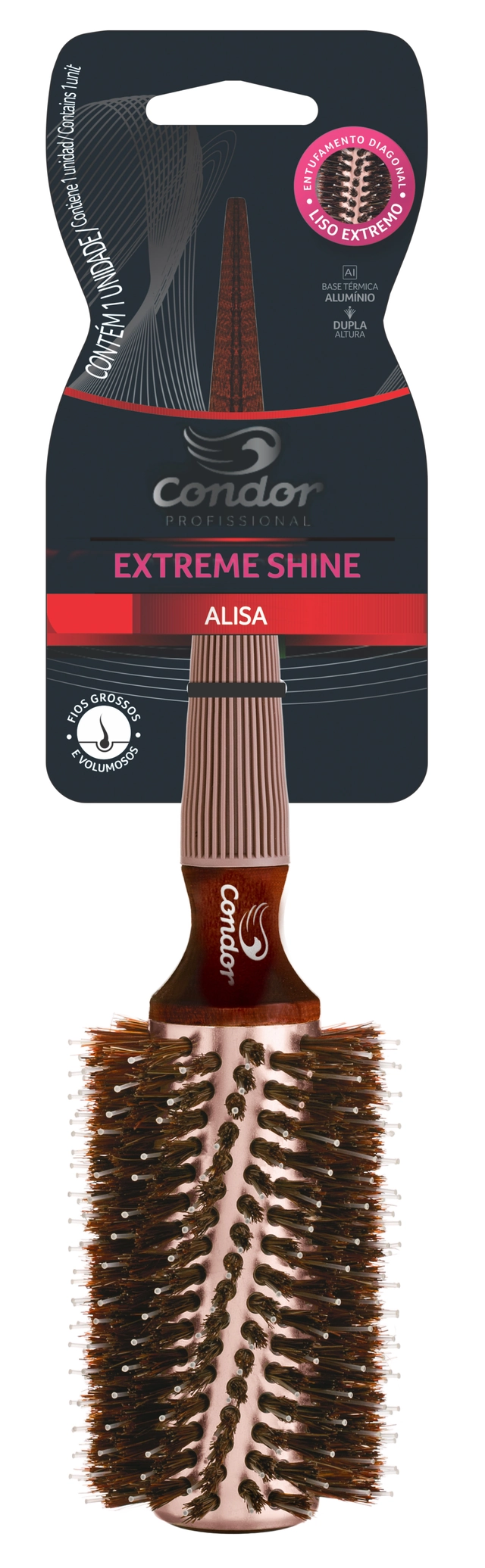 Escova Para Cabelo Condor Extreme Shine Grande