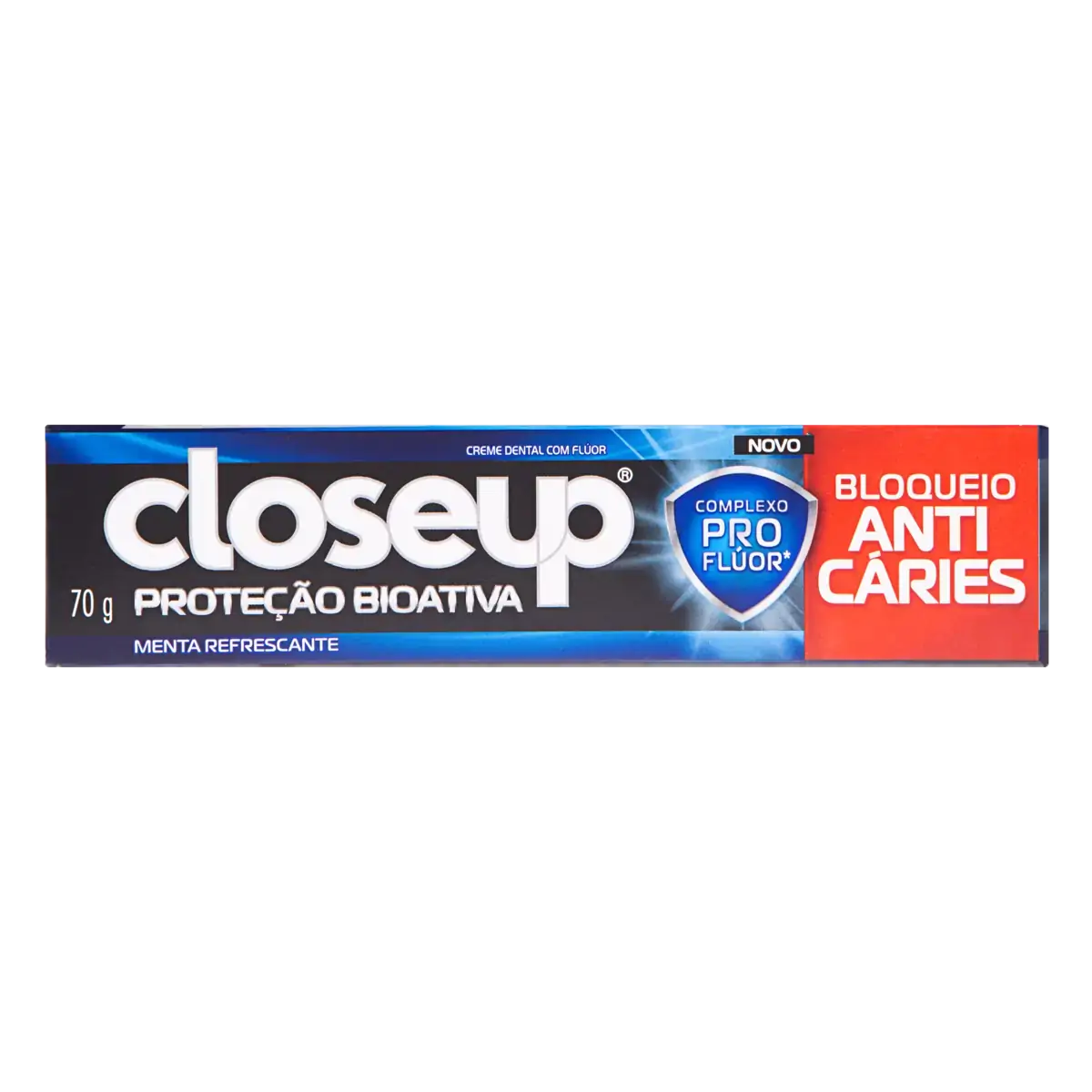 Creme Dental Menta Refrescante Closeup Proteção Bioativa Contra O ácido Do Açúcar Caixa 70g