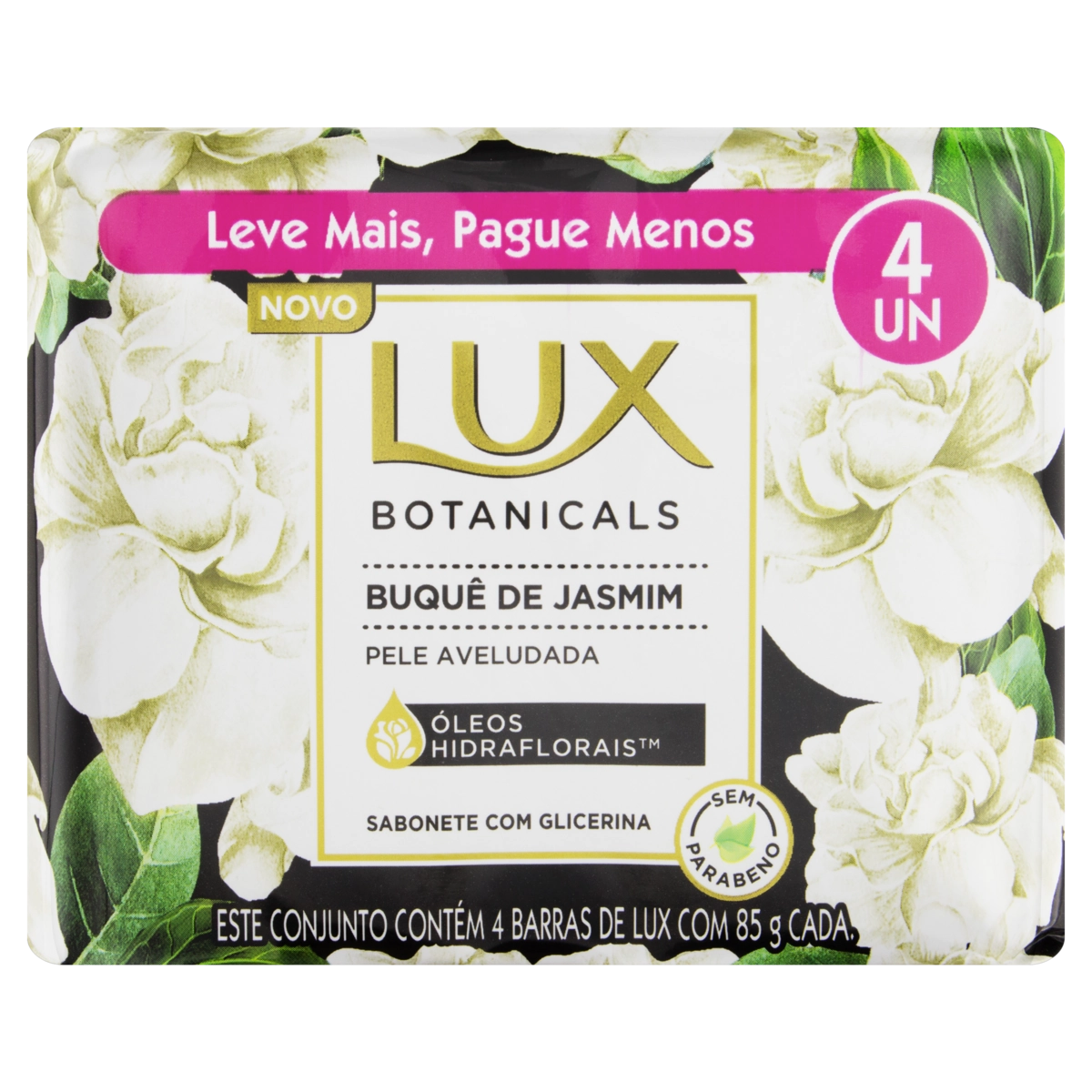 Sabonete Barra Buquê De Jasmim Lux Botanicals Envoltório 85g
