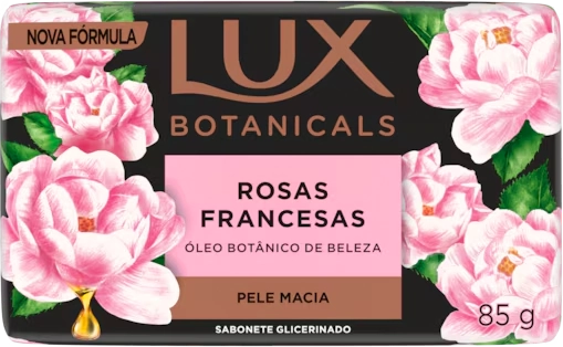 Sabonete Barra Glicerinado Rosas Francesas Lux Botanicals Envoltório 85g