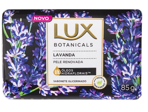 Sabonete Barra Glicerinado Lavanda Lux Botanicals Envoltório 85g