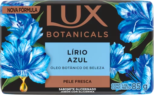 Sabonete Barra Lírio Azul Lux Botanicals Envoltório 85g
