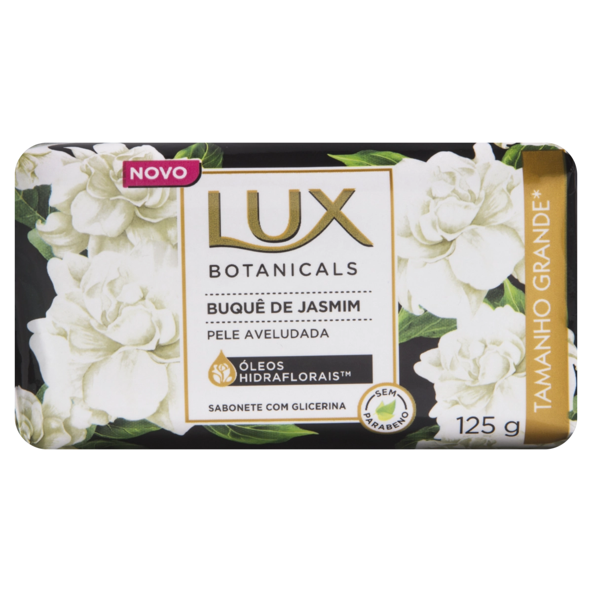 Sabonete Barra Glicerinado Buquê De Jasmim Lux Botanicals Envoltório 125g