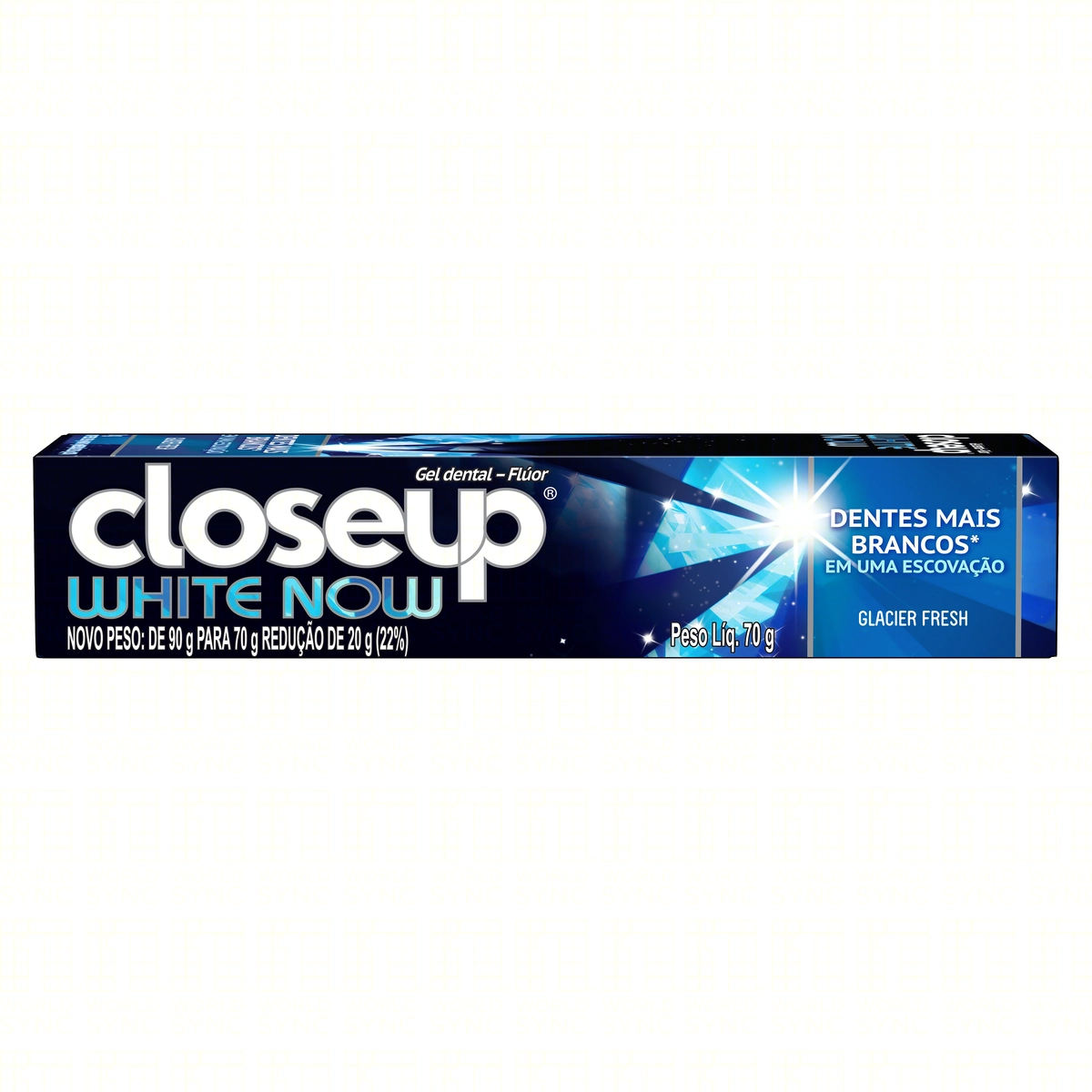 Gel Dental Branqueador Glacier Fresh Closeup White Now Caixa 70g