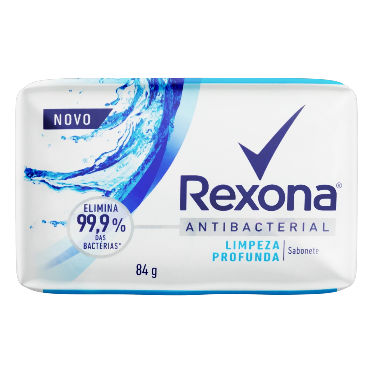 Sabonete Barra Antibacterial Rexona Limpeza Profunda Envoltório 84g