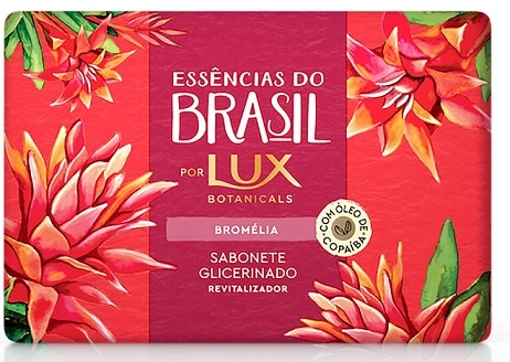 Sabonete Barra Glicerinado Bromélia Lux Botanicals Essências Do Brasil Envoltório 120g