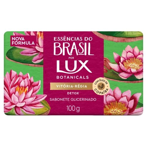 Sabonete Barra Glicerinado Vitória Régia Lux Botanicals Essências Do Brasil Envoltório 100g