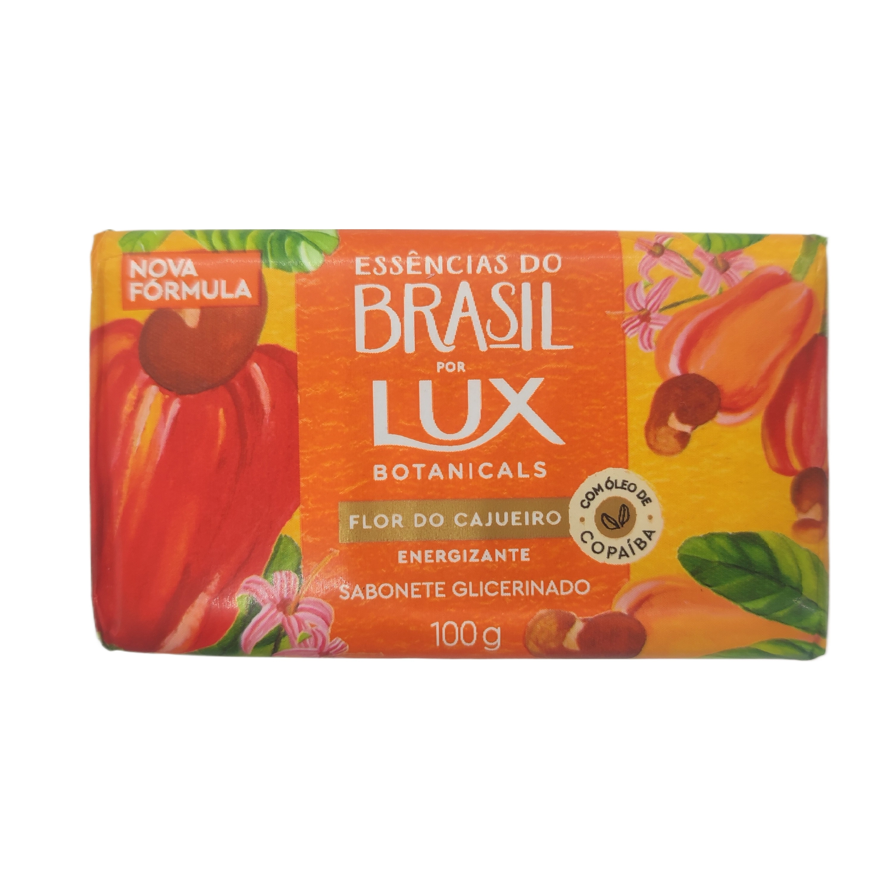Sabonete Barra Glicerinado Flor Do Cajueiro Lux Botanicals Essências Do Brasil Envoltório 100g