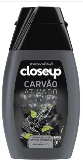 Gel Dental Closeup 100g C/fluor Carvao Ativado Menta
