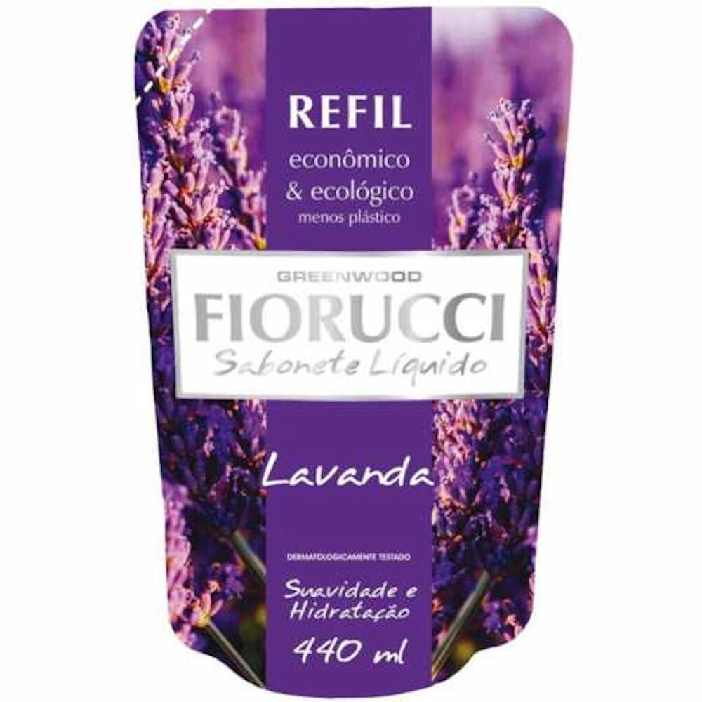 Sabonete Líquido Lavanda Fiorucci Sachê 440ml Refil