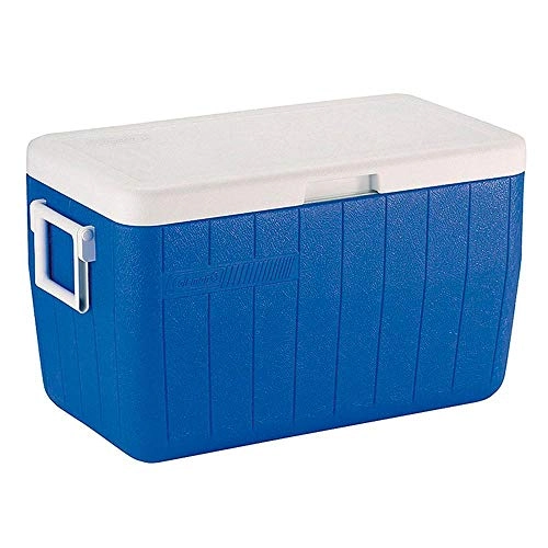 Caixa Térmica 48 Qt Com Alças Laterais E Tampa Articulada 456 Litros Coleman Azul 2