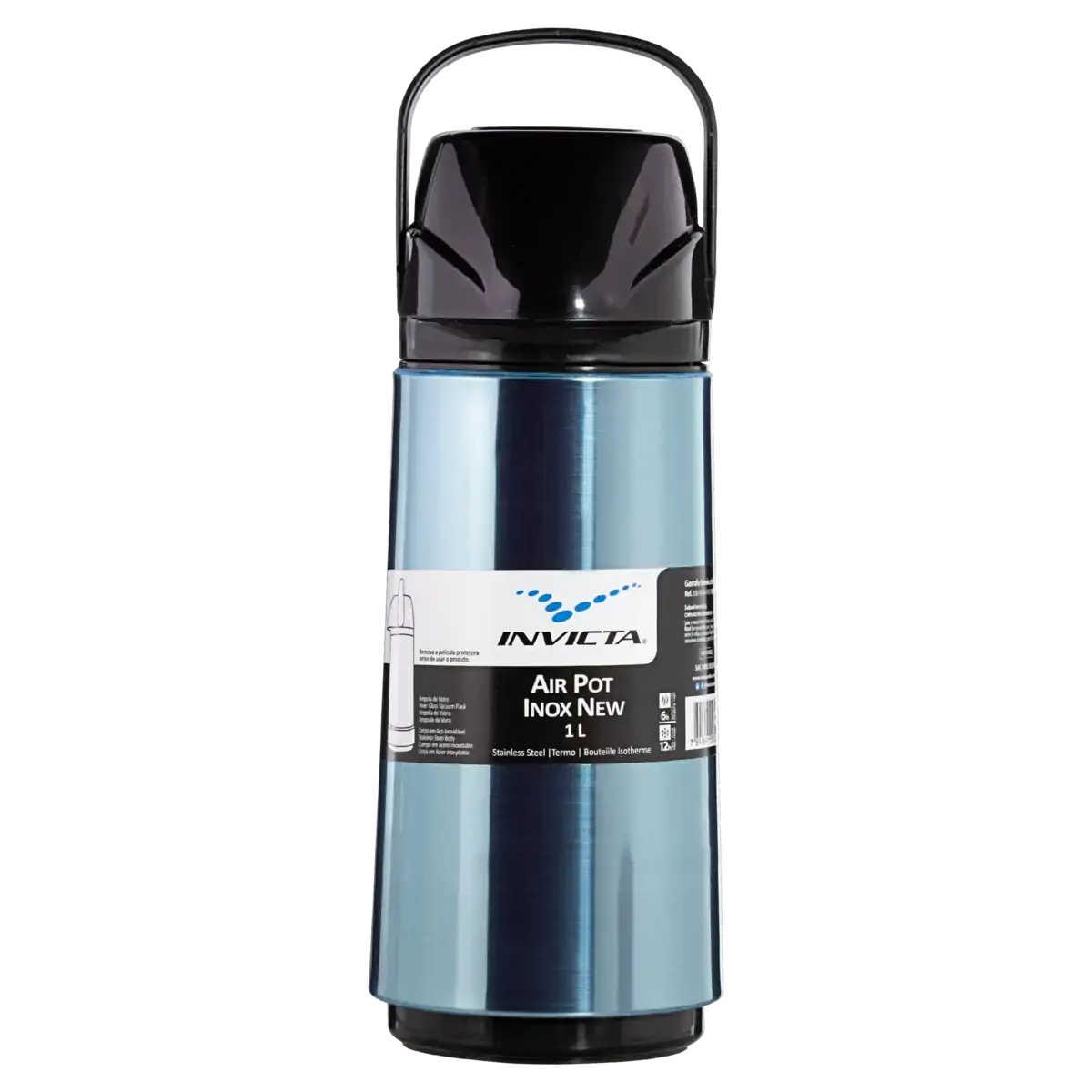 Garrafa Térmica De Mesa Air Pot Inox New 1l Invicta