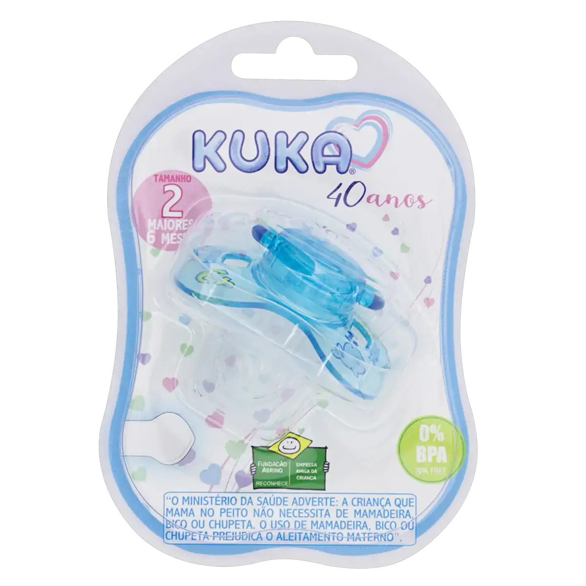Chupeta Azul Decorada Kuka N 2