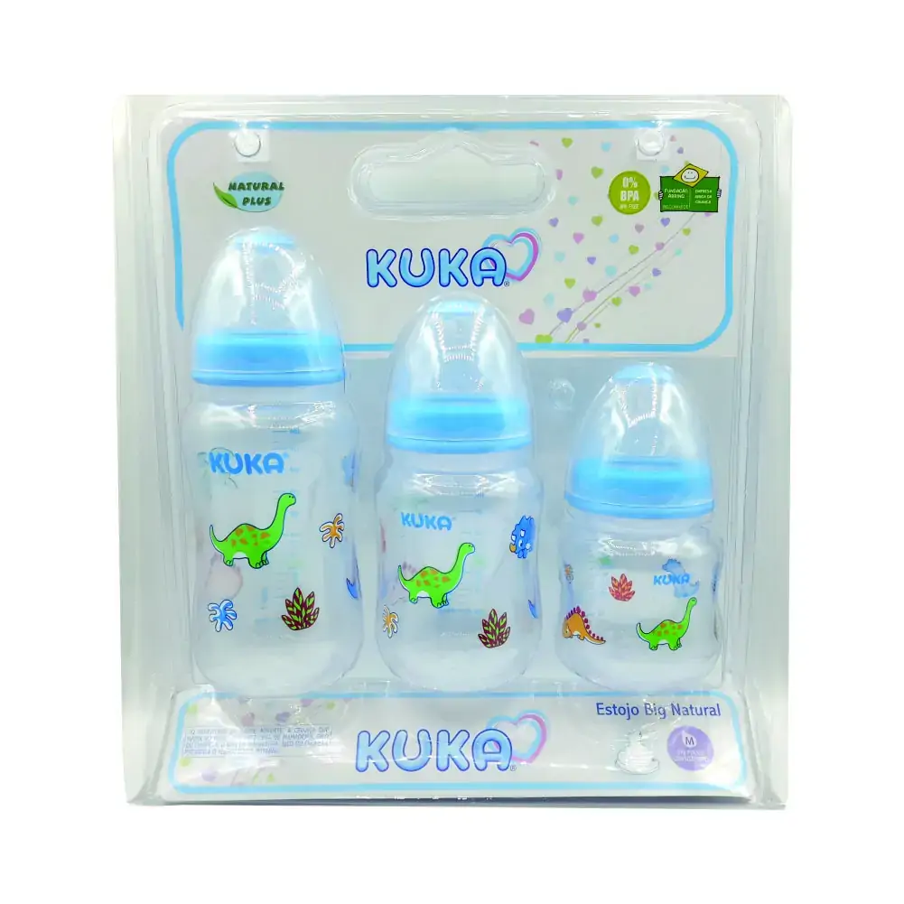 Estojo Kit Mamadeiras Big Natural Estampa Sortida Kuka