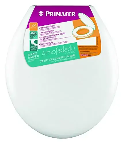 Assento Sanit Primafer Almofadado Branco