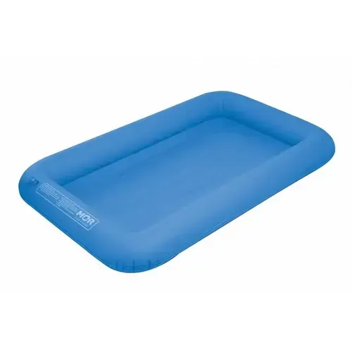 Berço Inflável Com Colchão E Travesseiro Mor Azul