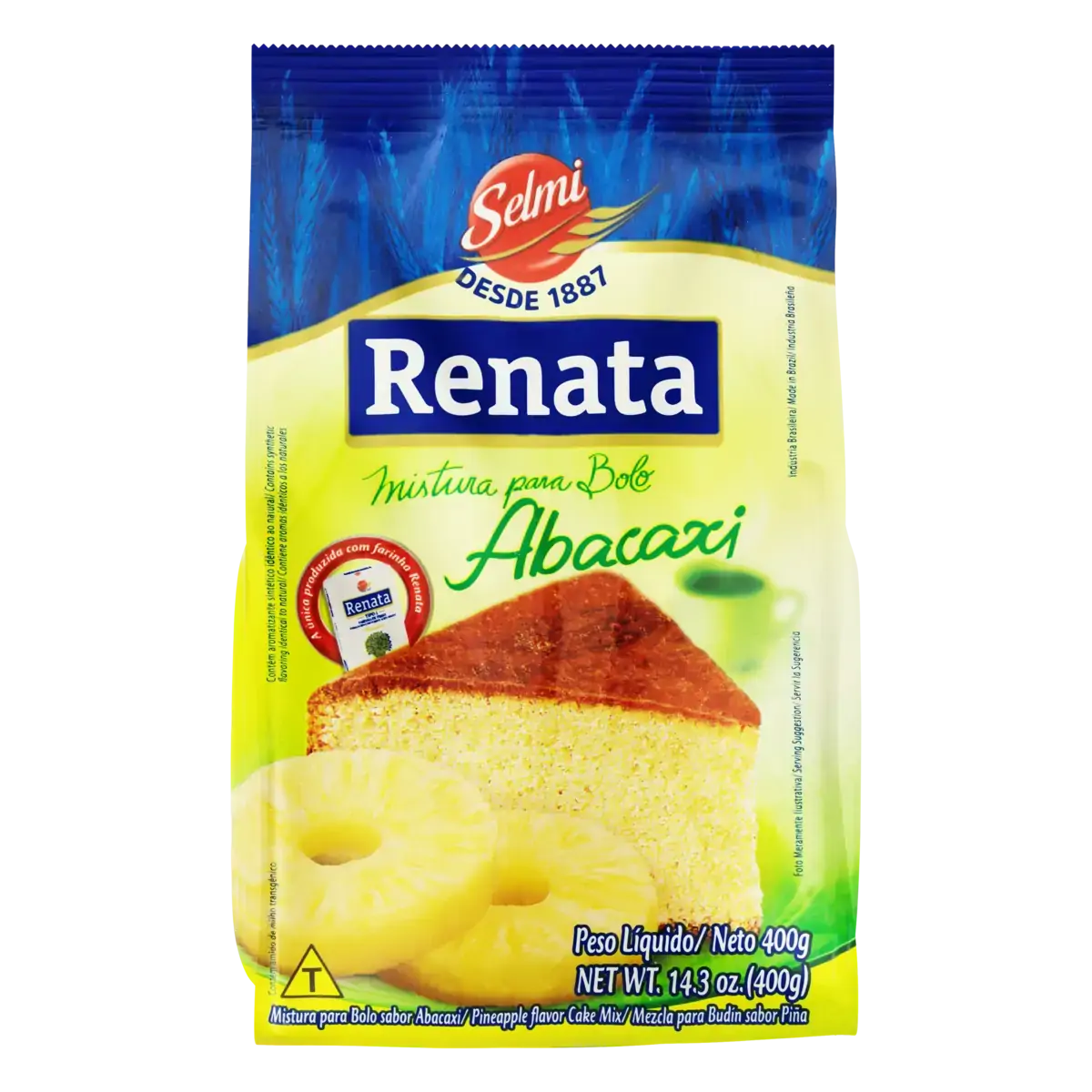 Mistura Para Bolo Abacaxi Renata Pacote 400g