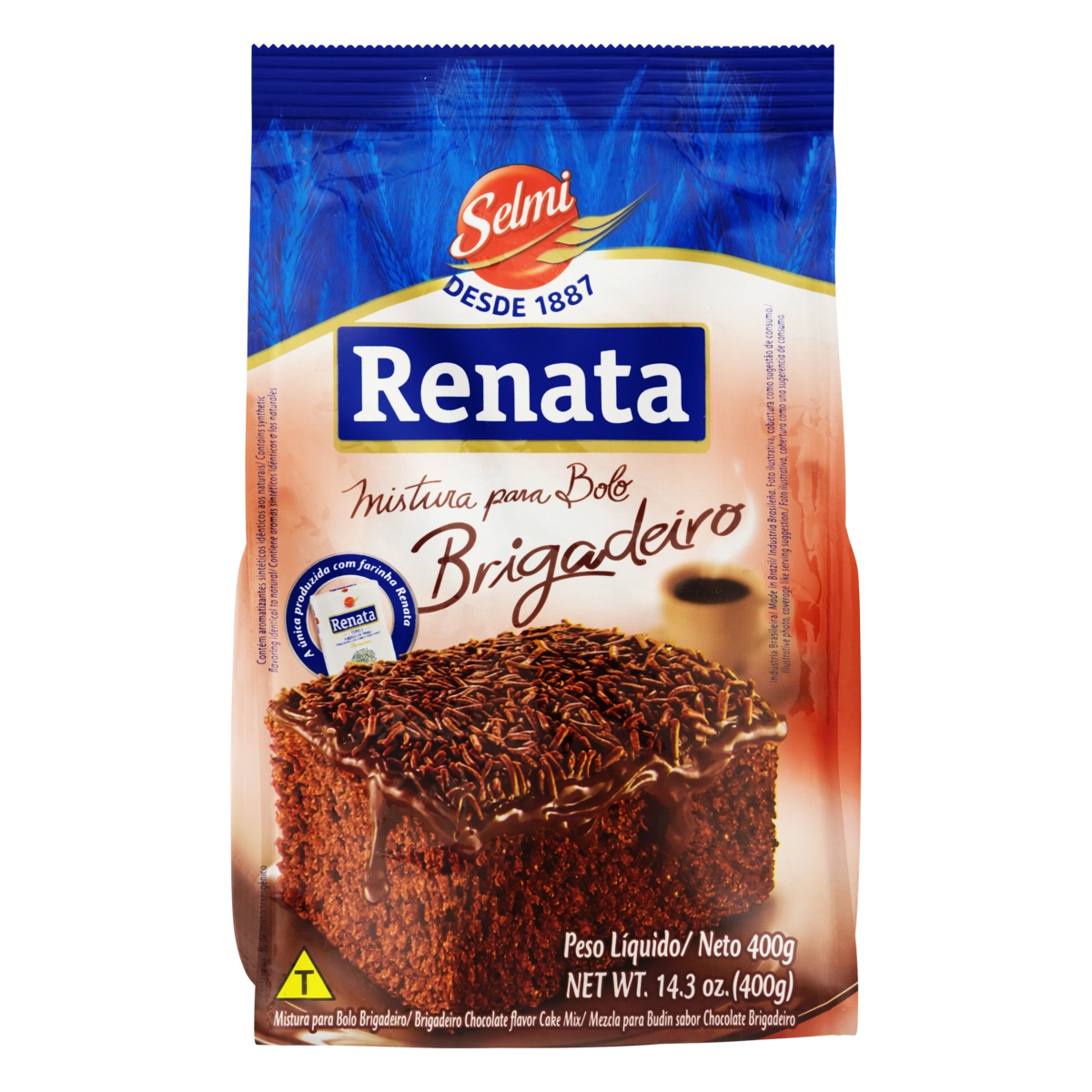 Mistura Para Bolo Brigadeiro Renata Pacote 400g