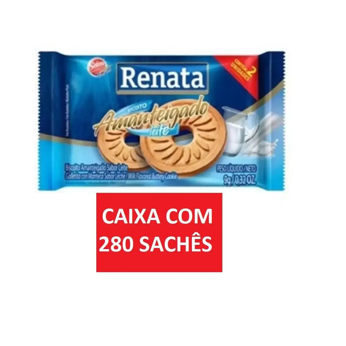 Bisc Mini Leite 9g Renata Selmi