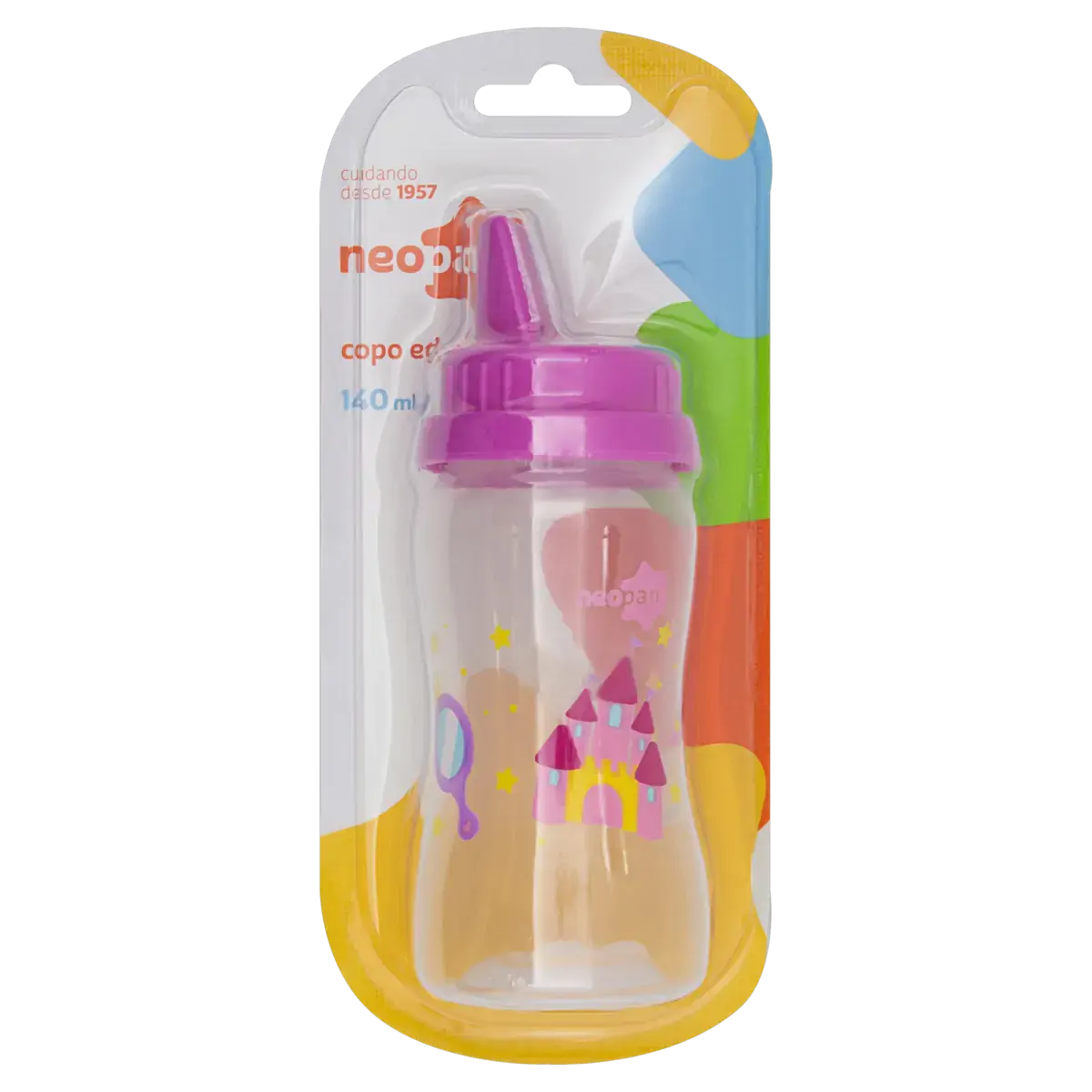 Copo Educativo Rosa 140ml Neopan