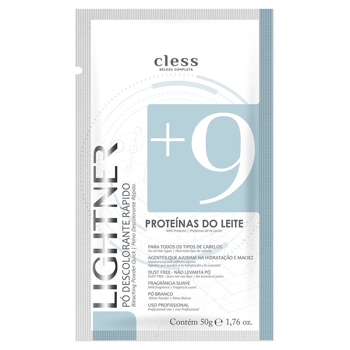 Descolorante Pó Proteínas Do Leite 9 Suave Lightner Envelope 50g