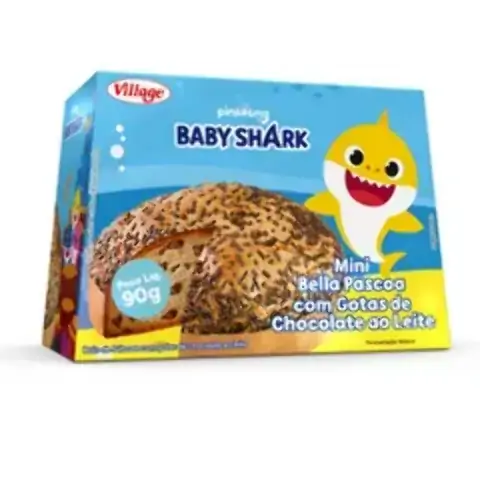 Bolo Village Bella Pascoa Mini 90g Baby Shark Gotas