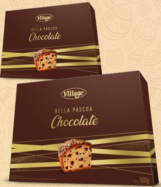 Bolo Village Bella Pascoa 500g Gotas Chocolate