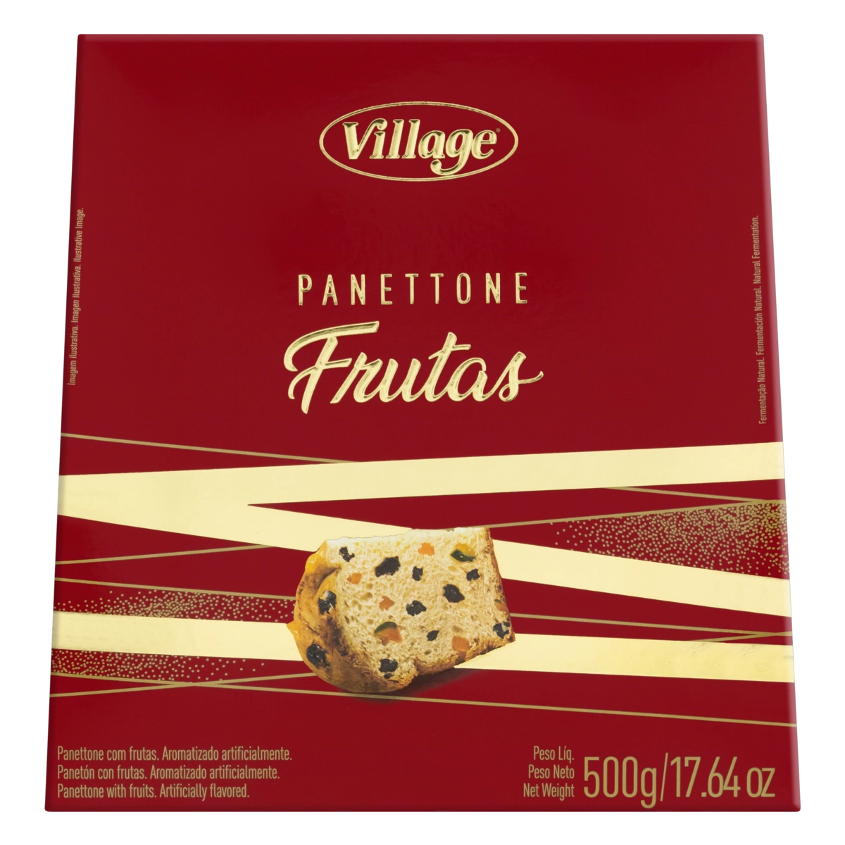 Panettone Com Frutas Village Caixa 500g