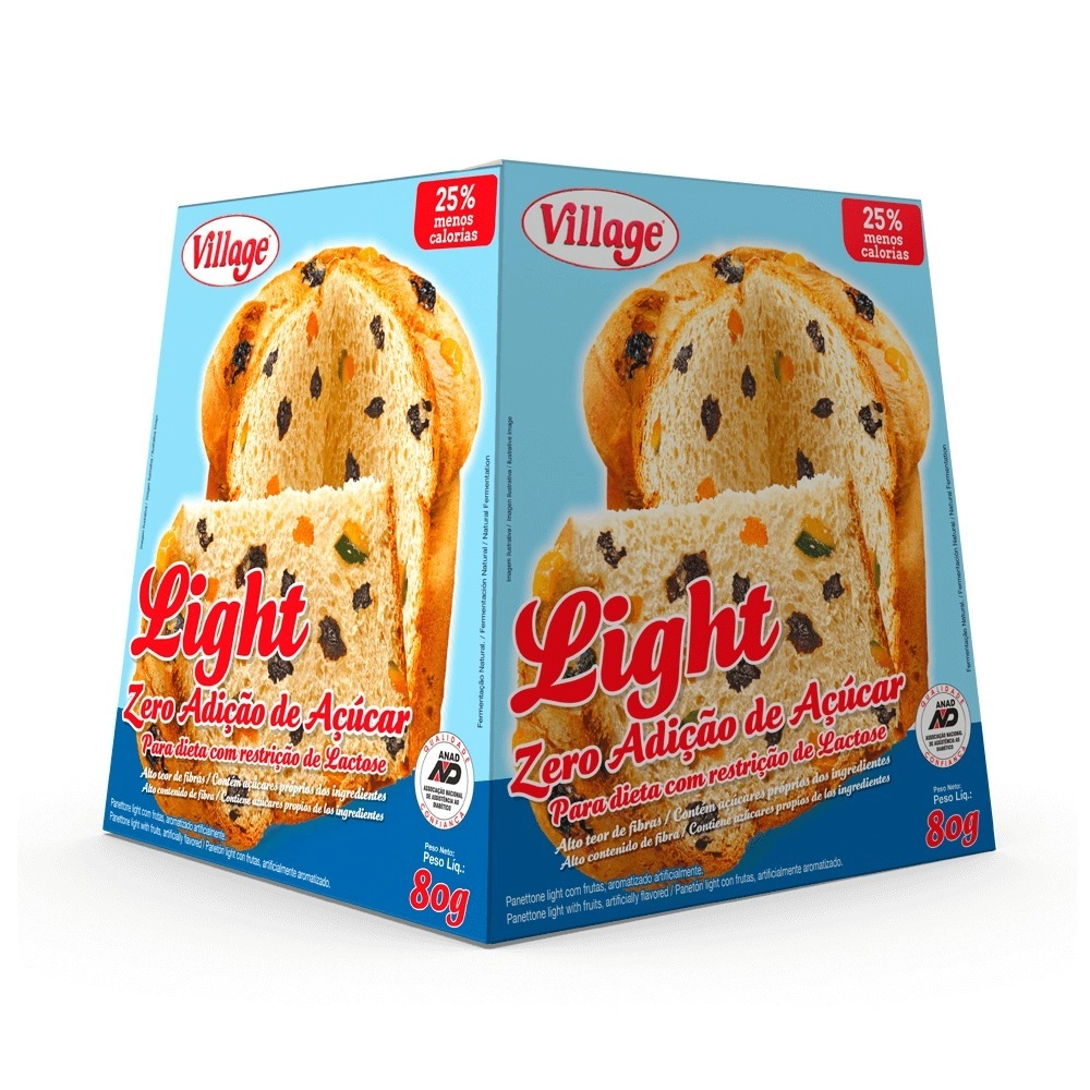 Panetone Village Mini Light Frutas