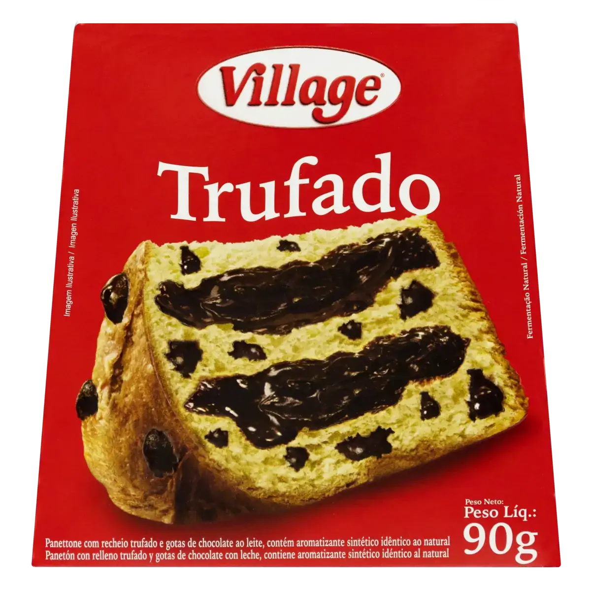 Panettone Recheio Trufado Village Caixa 90g