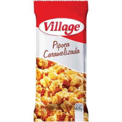 Pipoca Pronta Village Caramelizada