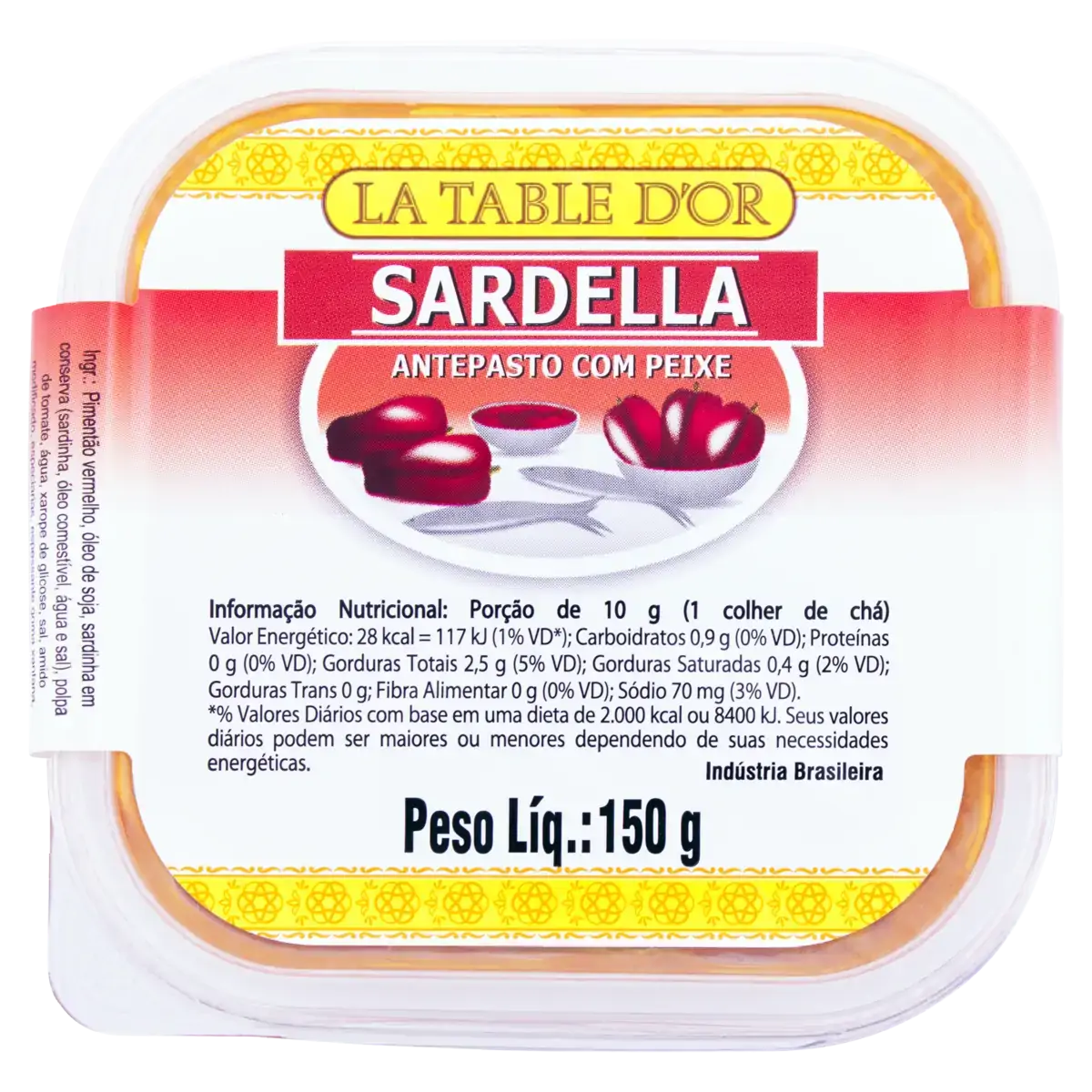 Antepasto Sardela La Table Dor Pote 150g
