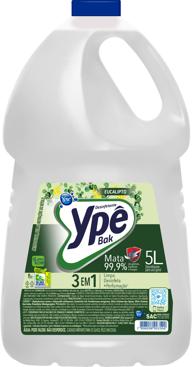 Desinfetante Uso Geral Lavanda Ypê Bak Galão 5l
