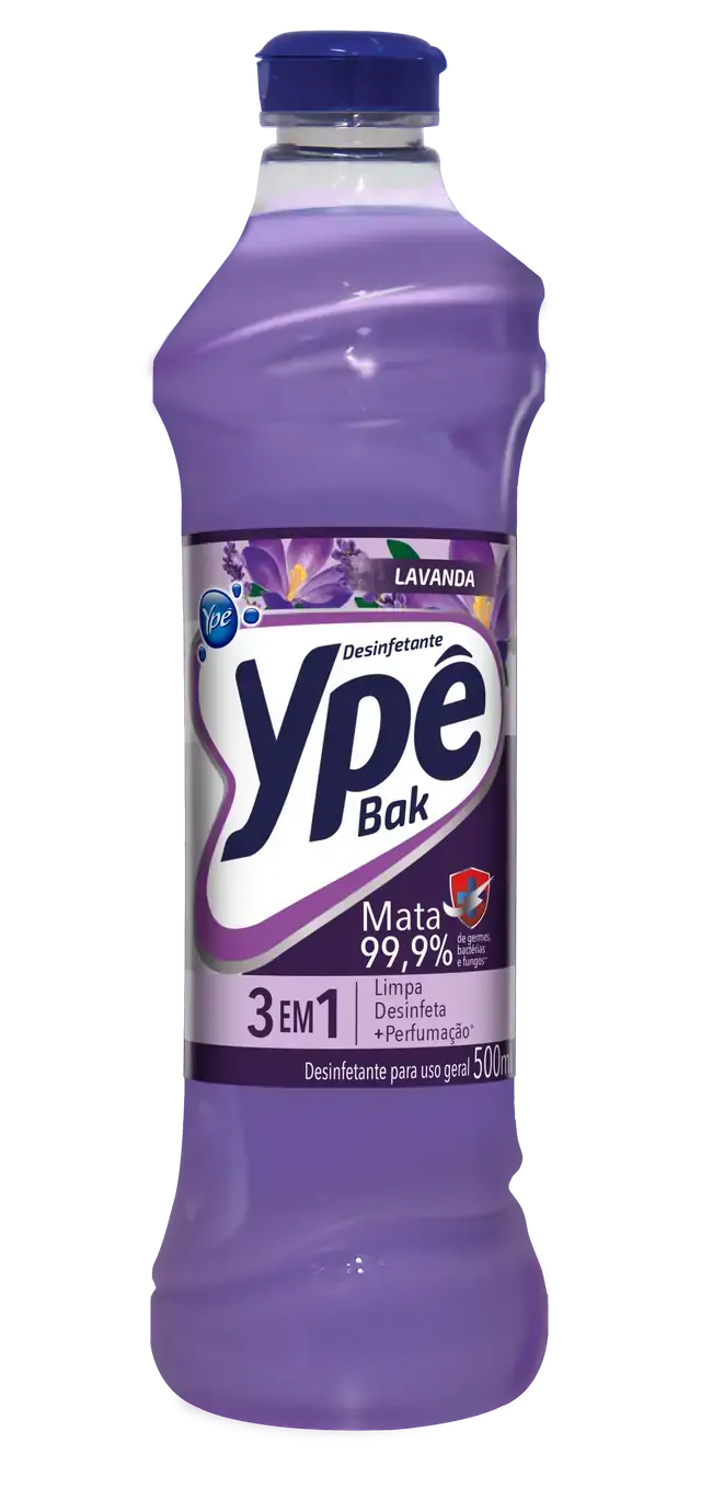 Desinfetante Uso Geral Lavanda Ypê Bak Frasco 500ml