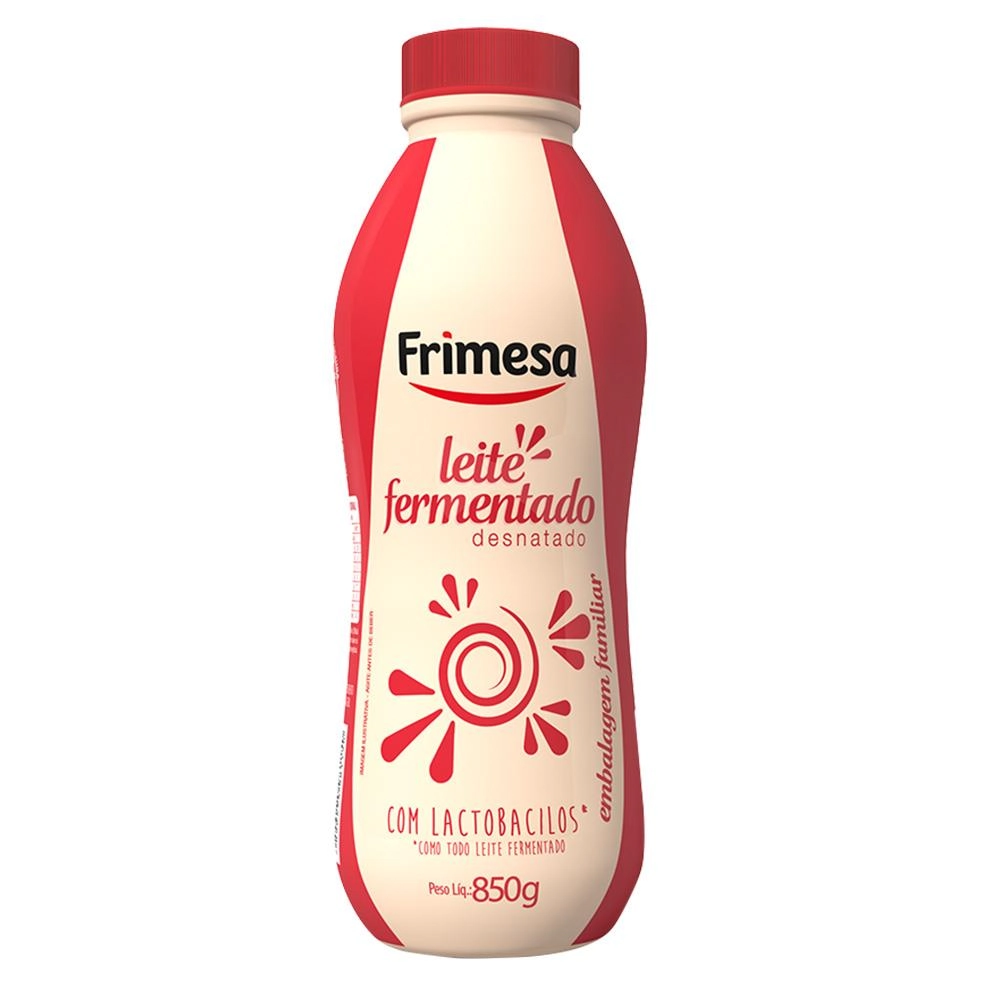 Leite Fermentado Desnatado Baunilha Frimesa Garrafa 850g