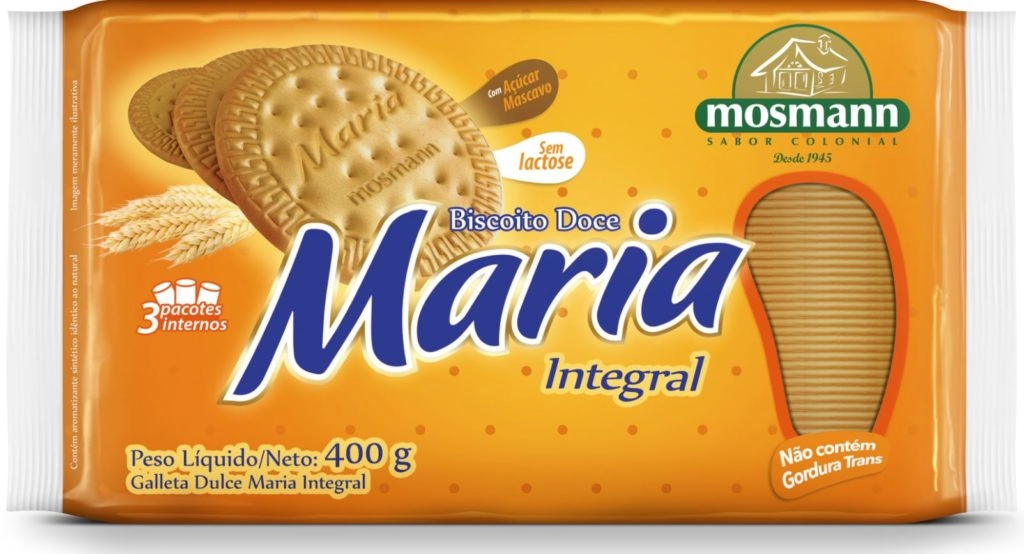 Biscoito Maria Integral 400g Mosmann