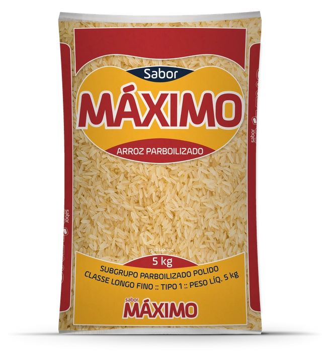 Arroz S. Máximo Beneficiado Parboilizado Longo Fino Tipo 1 5kg
