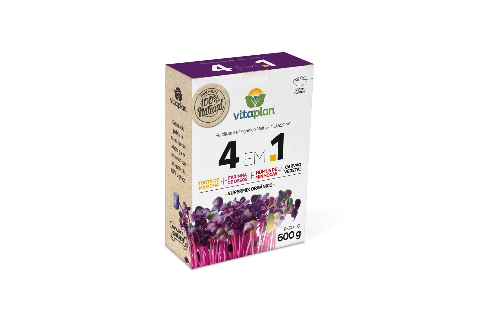 Vitaplan Fertilizante 4em1 600g