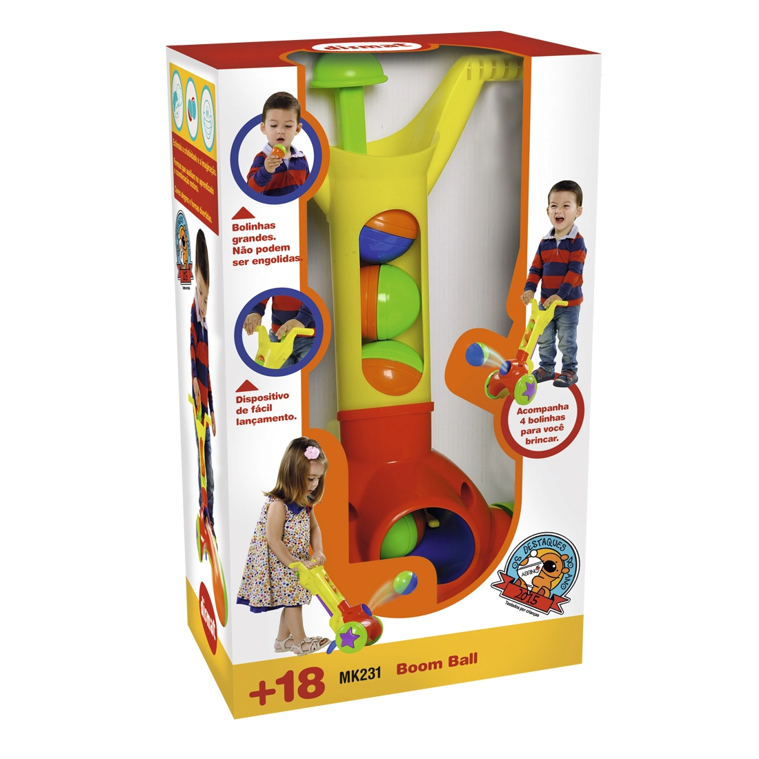 Brinquedo Lançador De Bolas Boom Ball Mk231 Dismat
