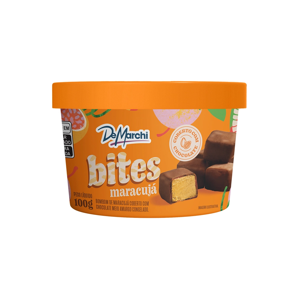 Bombom De Marchi Bites 100g Maracuja Cob Chocolate